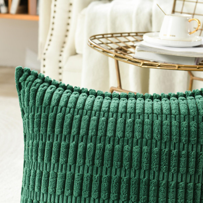  Housse pour repose-pieds Boucle, Carré 24 po, Vert foncé