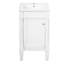 Armoire de salle de bain de style français 18 po avec rangement, solution pour petit espace avec lavabo en céramique, tablette réglable, charnières à fermeture en douceur-1745040571