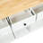 5-Wheeled Kitchen Cart With Adjustable Storage And Mobility White Island Large Space, 5 Rolling Wheels & Drop Table-1637055709