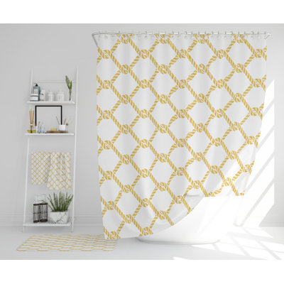 Nevlin Polyester Shower Curtain Set