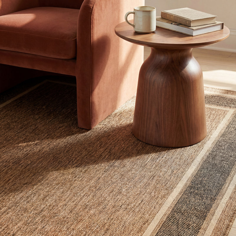  Tapis intérieur / extérieur Marienne, Gris foncé, Rectangulaire 4 pi x 6 pi