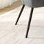 Chaises de salle à manger rembourrées en chenille de 23,6 po de largeur, pieds en métal, chaises d'appoint incurvées et rembourrées confortables, chaises de salle à manger peu encombrantes pour petits appartements-130106684-129231521