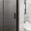 Porte de douche battante avec cadre en aluminium et verre trempé Luma-122278751