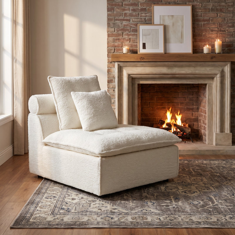 Siège du milieu, White Boucle, White