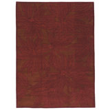 Champa Hand-Knotted Area Rug in Venetian Red