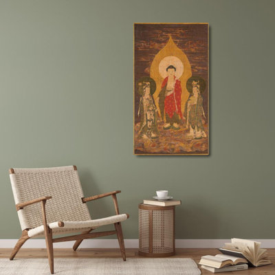 Bungalow Rose dynasty, China Ming Gallery Wrapped Canvas Art Titled: Amitabha Triad