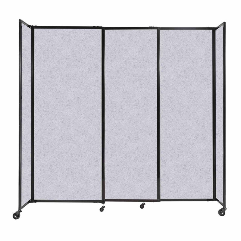 Cloison portative Soundsorb, H 72 po x l 86 po x P 18 po, Gris marbre