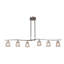 Berneau 6 - Light Polished Chrome Kitchen Island Pendant