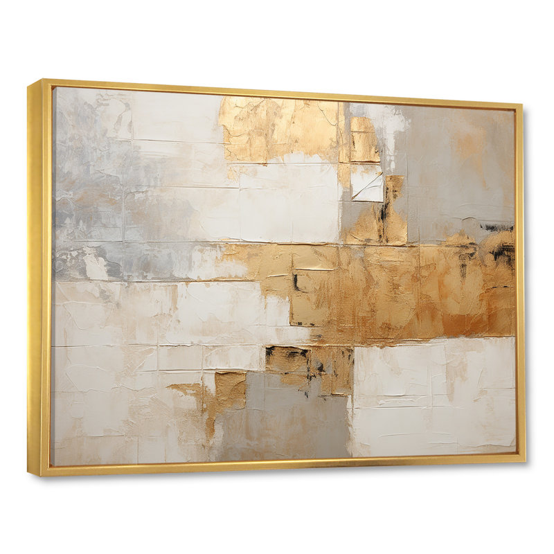 Simplicity Western - salon d'art mural occidental, Cadre flottant doré, H 16 po x l 32 po