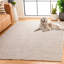 Tapis beige en laine / coton tissé à la main Vermont-98090483
