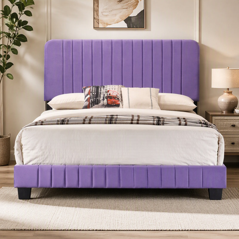 Contemporary Purple Full Size Bed