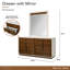 Pavira Walnut 6 - Drawer Dresser