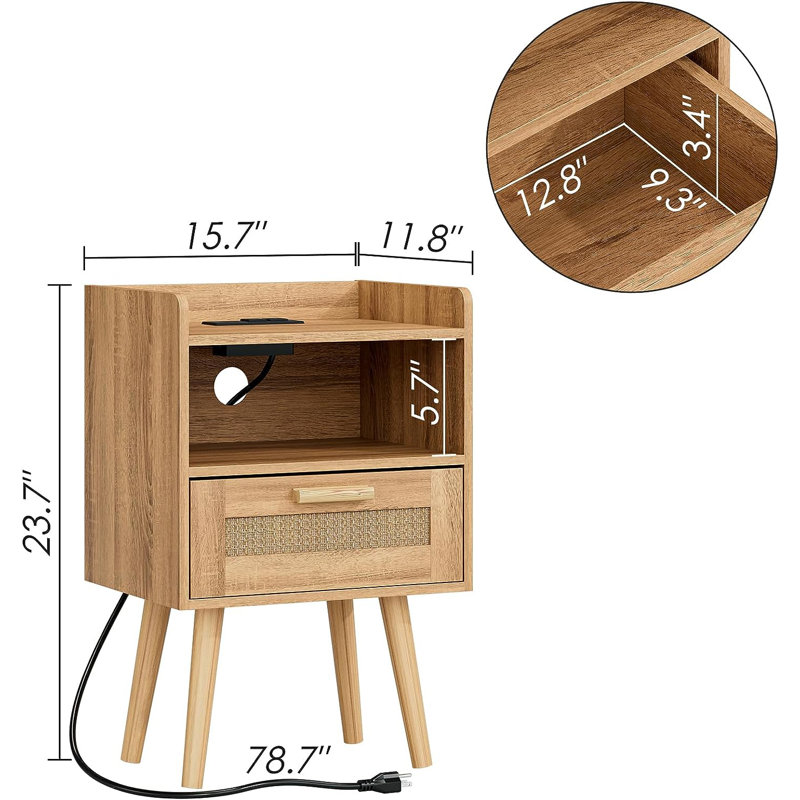 Isaiaha 15.7'' W Nightstand