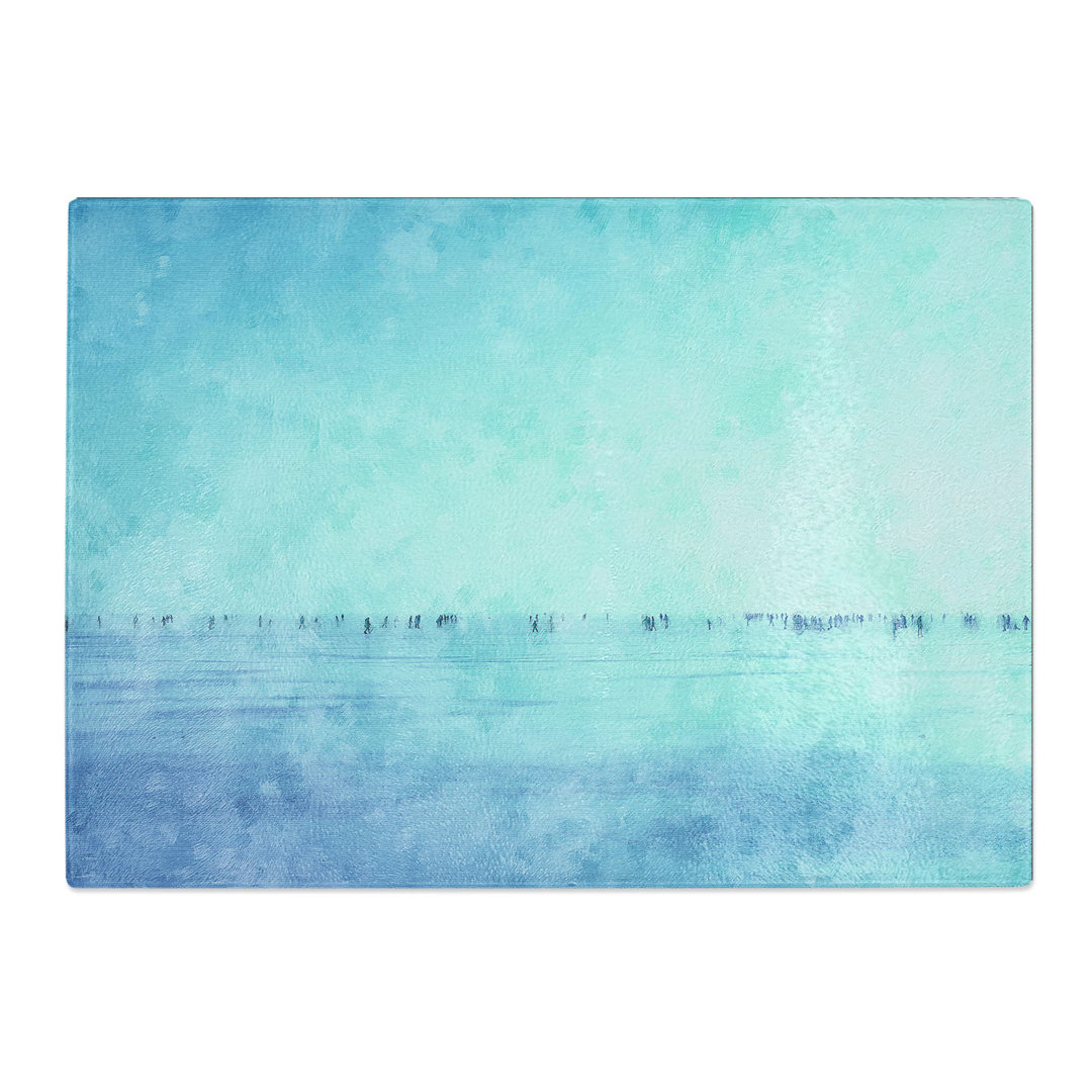 Tempered Glass Frozen Lake Chopping Board