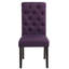 De 2 chaises en bois massif mauve. Dossier haut, look élégant. Cadre en chêne. Salle à manger mauve l 18 po x P 21 po x H 39,2 po. Conception. Tissu doux. Pieds stables. L 18 po x P 21 po-1024547349