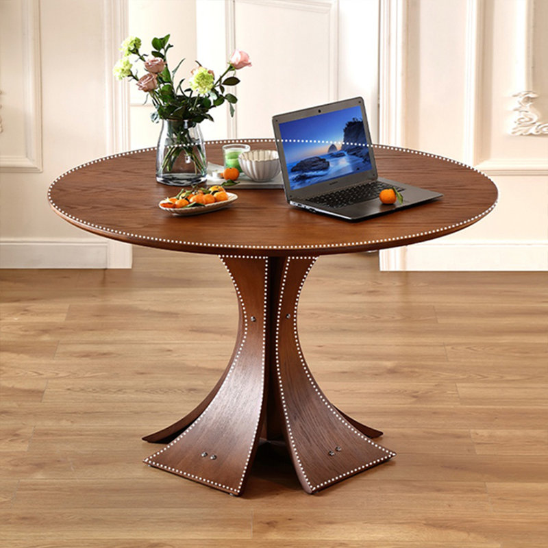 Elegant solid wood dining table, 29.13"H x 51.18"L x 51.18"W