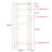 Over The Toilet Storage Freestanding Metal Wood with Shelf-363327268
