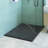 Emberveil Black SMC Shower Base 36" x 72" – Low Profile Anti-Slip Stone Texture with Side Drain-126048056