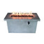 24'' H Concrete Propane/Natural Gas Fireplace, Weather , 50000 , Gray Modern Design Fire Pit Table, Fueled, Decoration