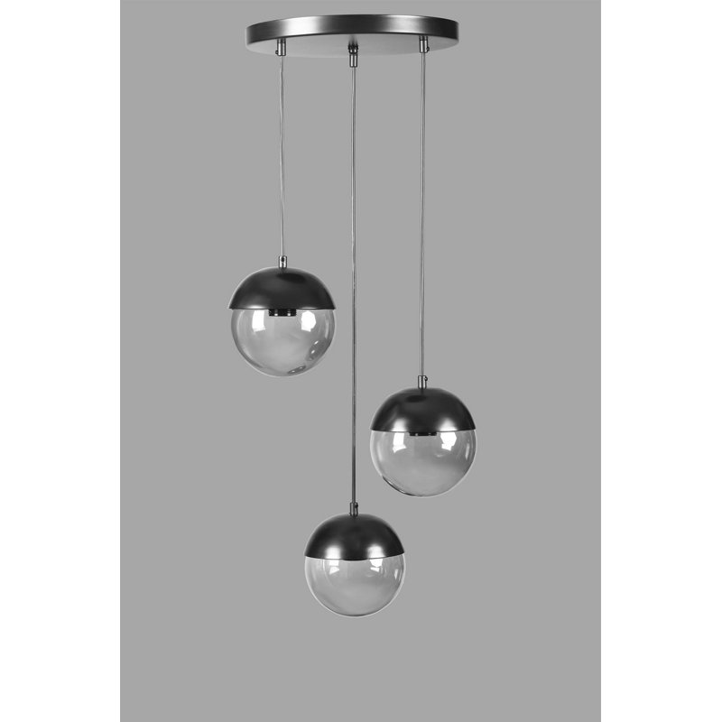 Chandle Chandelier, Dark Grey