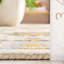 Tapis oriental performance en laine / coton touffeté Fredericke blanc / bleu / jaune-1684226024