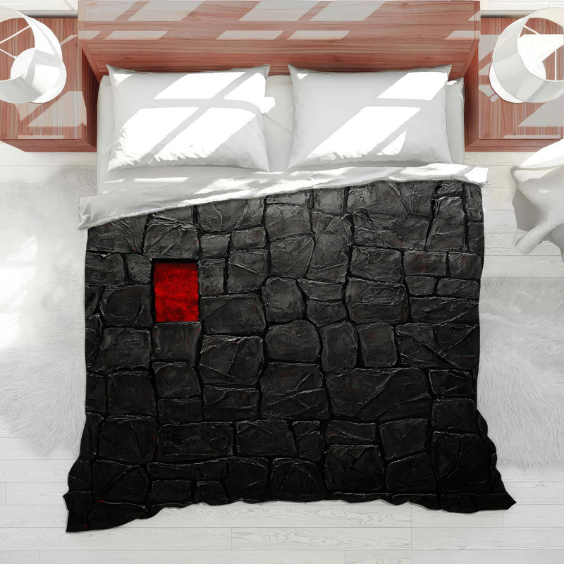 Stone Wall Bedding Textured Comforter Gothic, King Comforter