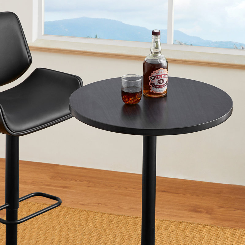 Cashana Bar Height 39.5"H Dining Table, Black, Black