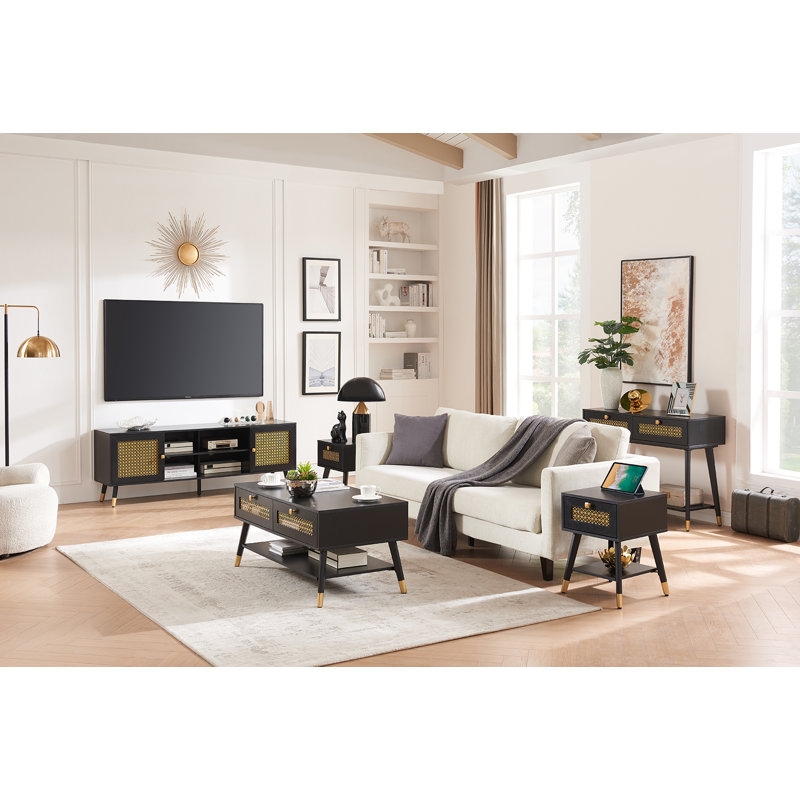 Rashia Coffee Table, Black