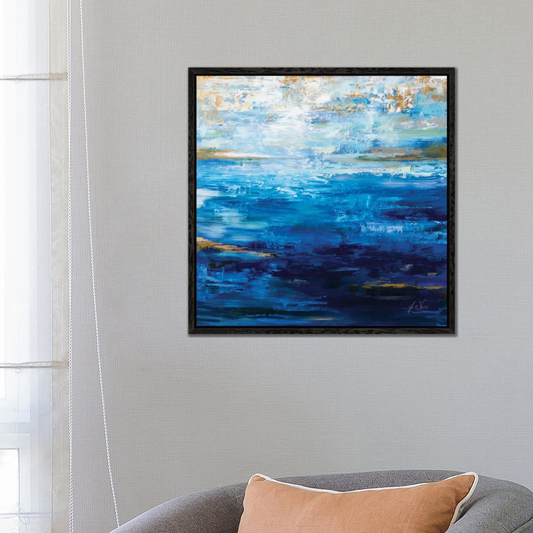 Deep Blue von Jeanette Vertentes - Galerie-verpackte Leinwand Giclée auf Leinwand