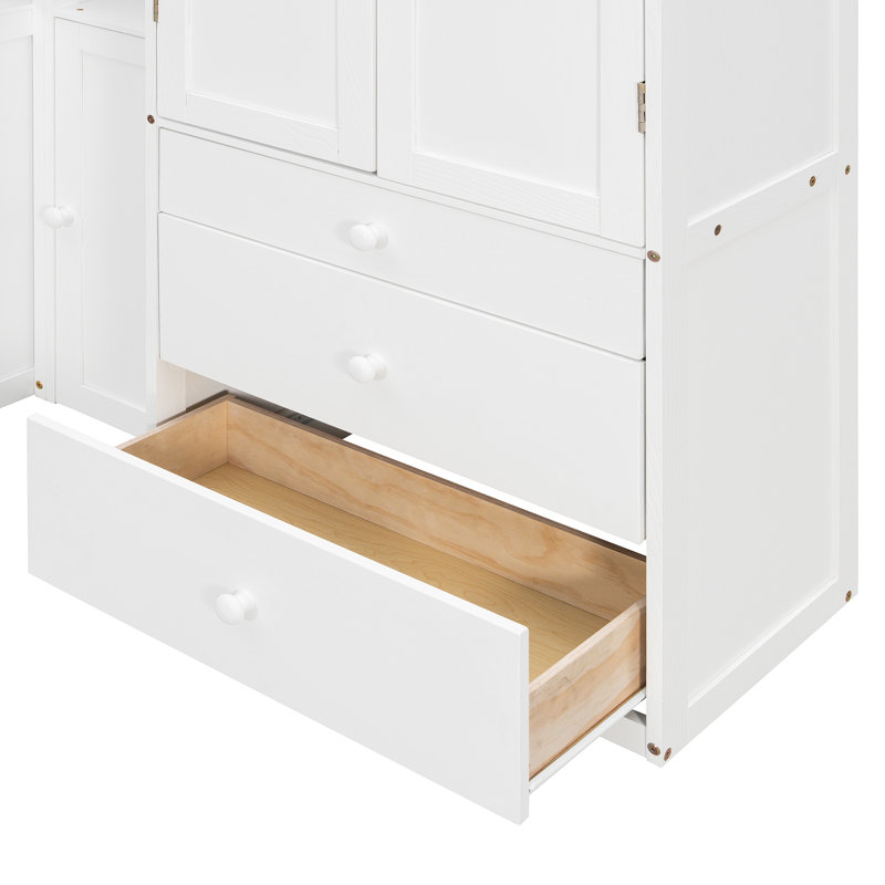 Lit plateforme multifonctionnel en bois avec rangement et design moderne