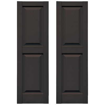 Builders Edge, deux panneaux égaux standards, volet à panneau surélevé simple