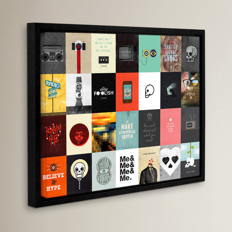 Music Technology Media - Reproduction d'art graphique sur toile, H 24 po x l 32 po x P 2 po