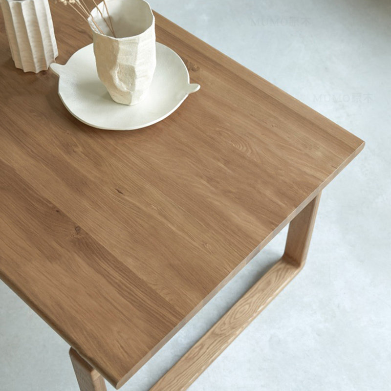 Nordic home rectangular dining table, 29.53" H x 62.99" L x 31.5" W