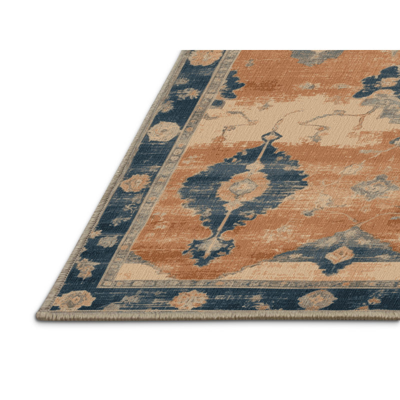 Tapis brun lavable à la machine, Rectangulaire 2 pi x 3 pi