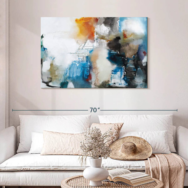 Avery I Get Misty Abstract, 30" H x 45" W