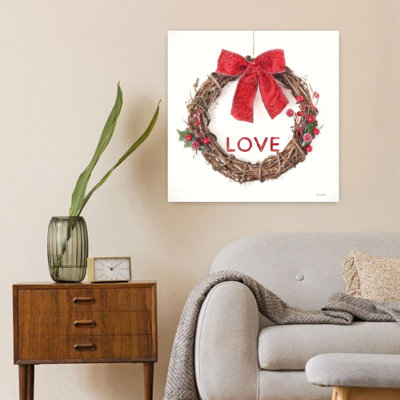 Love Vine Wreath Contemporary Winter Art