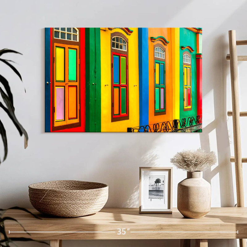 Lilie Singapore Colorful Windows, 24" H x 36" W