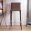Chaise d'appoint à dossier brun uni (ensemble de 2)-291705057