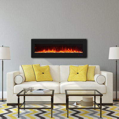 Metro Lane Black Electric Fireplace