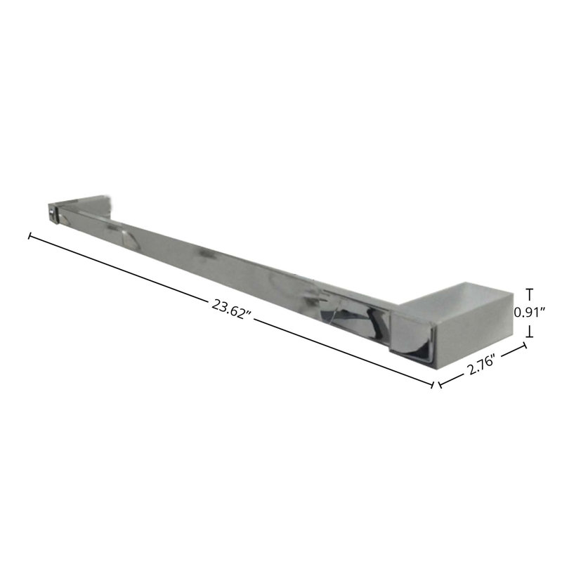 DAX Bayside Brass Towel Bar, Chrome