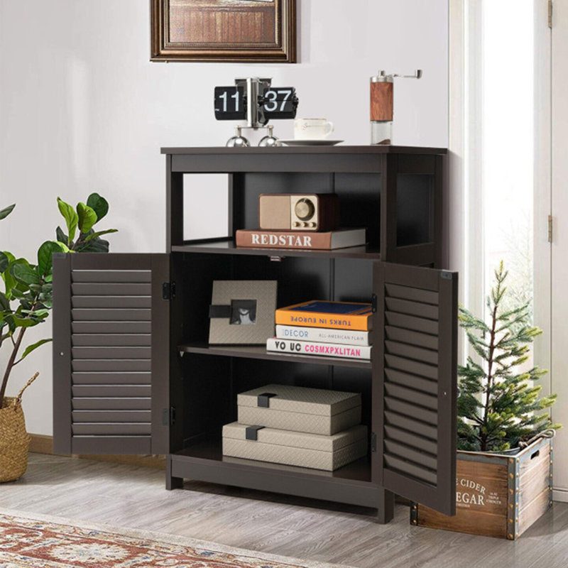 Tyann Bathroom Cabinet, Brown