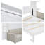 Grand lit escamotable avec canapé encastré VARELON-902099760