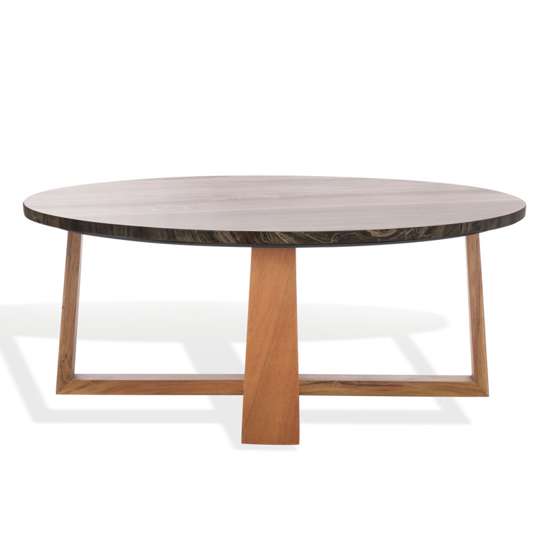 Baudelaire Marble Top Coffee Table, Natural, Brown