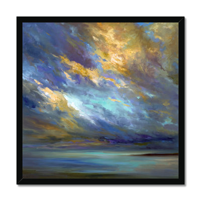Coastal Clouds #30 by Sheila Finch - Painting