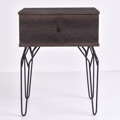Muir 50.2cm W Particle Board / Chipboard Bedside Table