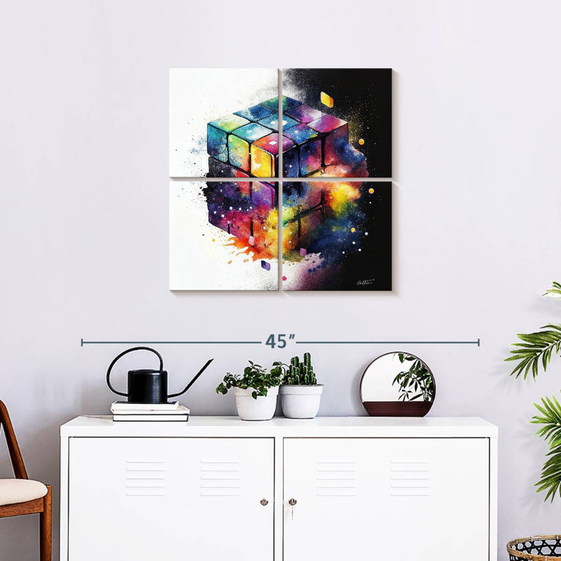Senne Rubik, 26" H x 26" W