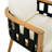 Patio 5-Piece Acacia Wood Round Dining Set With Flat Rope & Cushions