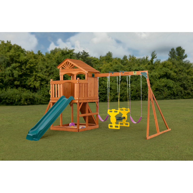 Portique Timber Valley, Rose, Jaune