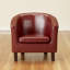 Darlene Faux Leather Armchair-16115814