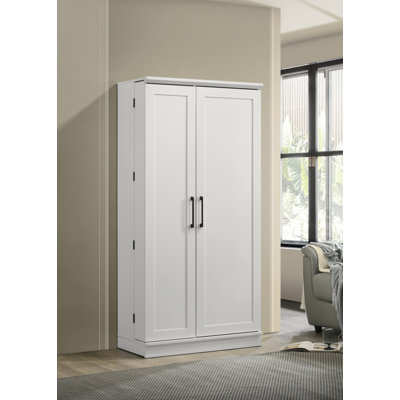 Lincoln 35" Storage Cabinet With Swing-Out Storage Door